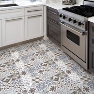 AMBIANCE Vodootporma naljepnica za pod Brown Style, 100 x 60 cm