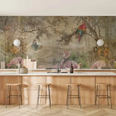 Tapeta Wild Fauna and Flora, 300x210 cm, vodootporna