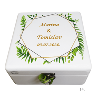 Personalizirana kutija uspomena Ljubavna priča, model 14