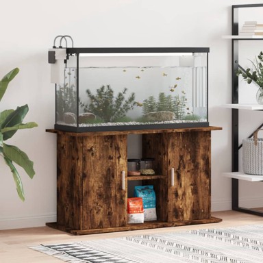 Stalak za akvarij od konstruiranog drva, 101 × 41 × 58 cm, boja hrasta