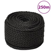 Radno uže crno 10 mm 250 m od polipropilena