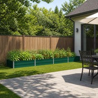 Povišeni vrtni krevet 320 x 80 x 24 cm, zelena