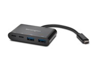 KENSINGTON USB hub CH1000, USB-C, 2x USB-C, 2x USB-A, crni