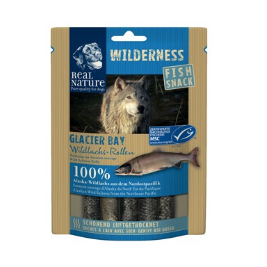 REAL NATURE Poslastica za pse Wilderness Fish snack Wild Glacier Bay 70 g
