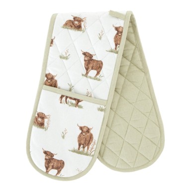 CATHERINE LANSFIELD Pamučna dvostruka rukavica za pećnicu Angus Highland Cow