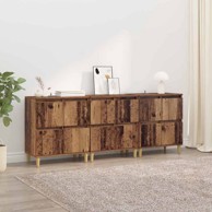 Komoda, 60 x 35 x 70 cm, konstruirano drvo, staro drvo, 3 kom