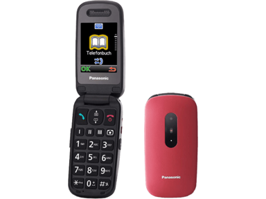 PANASONIC Klasični mobitel KX-TU446EXR, crveni