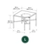 BIG GREEN EGG Kutni okvir Corner, L