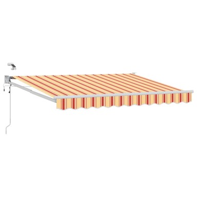 Električna retraktabilna tenda, 3,5 × 2,5 m, šarena