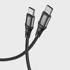 HOCO Kabel tipa C na tip C, 100 W, 2 m, crni