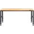 VEVOR Radni stol podesive visine 121,9 x 50,8 x 96,8 cm smeđi