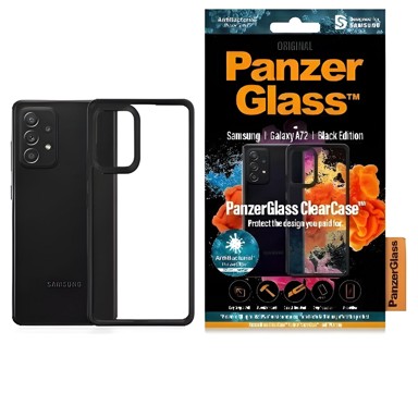 PANZERGLASS Futrola ClearCase KP19727, za Samsung Galaxy A72 5G, crna