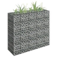 Gabionska sadilica, 90 x 30 x 90 cm, pocinčani čelik