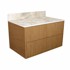 KOLM HPL kupaonska radna ploča za ormarić 100 cm, 100,5 × 35,5 cm, zidna ploča 12 cm, Breccia