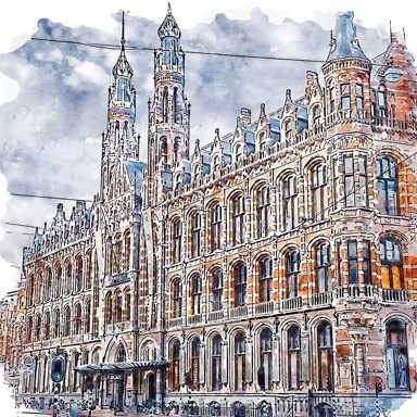 FEDKOLOR Slika 30x30 cm Amsterdam