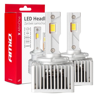 AMIO X AllinOne Series CANBUS LED žarulje, D1S/D3S/D8S, do 220% više svjetla, 6000K, bijela
