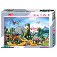 DENIS Puzzle Land of the Dinosaurs, 1000 dijelova, 75x50 cm
