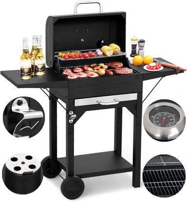 LANDGRAF Vrtni roštilj s integriranim policama i ugradenom pepeljarom Grand premium