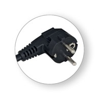 COMMEL Napojni kabel H05VV-F 3G2.5, 3 m, crni