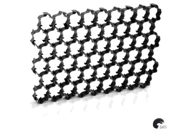 PROSPERPLAST Parkirne rešetke, 5 komada, 1,1 m², crne