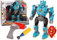 Set za sastavljanje robota s zvučnim i svjetlosnim efektima, tirkizni