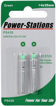 OEM Litijske baterije CR435 sa zelenom LED lampicom, 2 kom