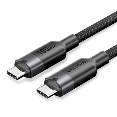 VENTION Kabel USB-C na USB-C, USB 3.2, brzina 10 Gbps, struja 5 A, duljina 1 m, crna