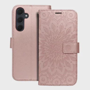 MEZZO Preklopna torbica Book Case za Samsung Galaxy A35 5G, mandala gold pink