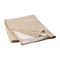  BLOMUS Bež deka od mješavine vune, 145x200 cm, Ahwi
