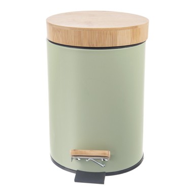 ORION Svijetlo zelena metalna kanta za smeće s pedalom 5 l Greenish