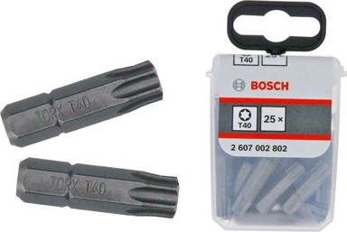 BOSCH Bit za odvijač T40, 25 mm, 25 komada