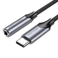 VENTION USB C muški na 3.5 mm audio priključak 1 m model BGMHF, siva