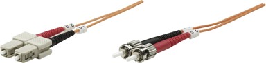 INTELLINET Optički kabel ST-SC M/M, OM2, 2 m, narančasti