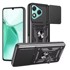 MAX MOBILE Anti-Shock maskica s prstenom za Honor X5C Plus, crna