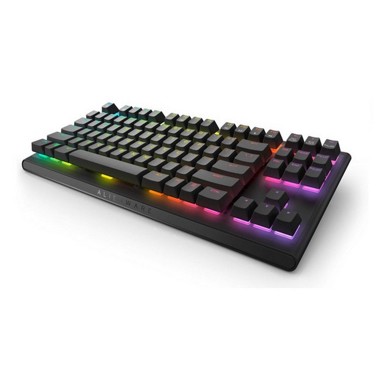 ALIENWARE Gaming tipkovnica AW420K, mehanička, Cherry MX Red, ožičena, RGB osvjetljenje, US raspored, crna