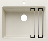 BLANCO Sudoper ETAGON 6 SILGRANIT inox nosači, bez InFino pribora - nježno bijeli