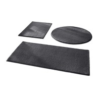 MILA HOME Tamno sive kupaonske prostirke u setu 3 kom 50x90 cm