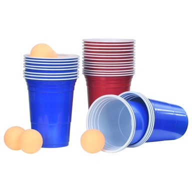 Stolni set za pivski pong, 0,5 L, plastični