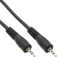 INLINE Audio kabel 99936G 5 m 2.5 mm, crni