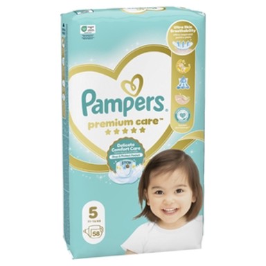 PAMPERS Pelene, Premium Junior, veličina 5, 58 kom