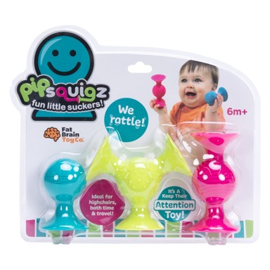 FAT BRAIN TOYS Tješilica Pip Squigz F089ML, šarena