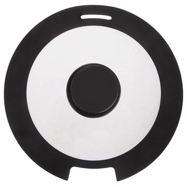 NORTHIX stakleni poklopac sa silikonskim rubom i otvorom za paru, 25 cm
