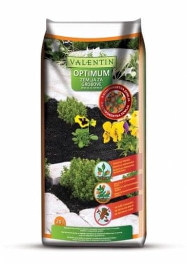 VALENTIN Optimum zemlja za grobove, 20 l