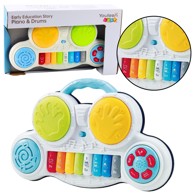 Dječji edukativni set s klavirom, bubnjevima, životinjama