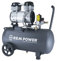 REM POWER Klipni kompresor EL 250/8/50, tihi, bez ulja