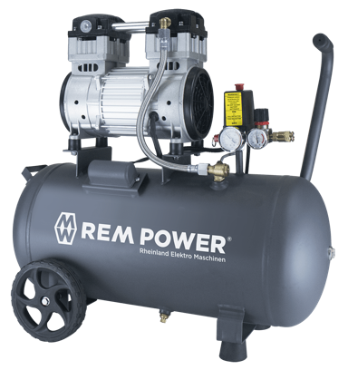 REM POWER Klipni kompresor EL 250/8/50, tihi, bez ulja