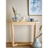 BLOOMINGVILLE Pomoćni stol Serrone 35x100 cm od masivnog kaučuka prirodna boja