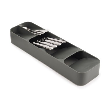 JOSEPH JOSEPH Sivi plastičan organizator pribora 11 x 39, 5 cm Duo 