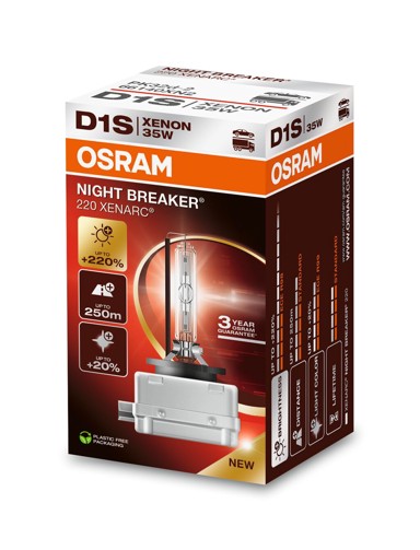 OSRAM Žarulja Xenarc Night Breaker 220, do 220% više svjetla, do 20% bjelije, 4500K
