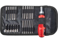 EXTOL PREMIUM Odvijač s račvastom čegrtaljkom 8819155, set 25 kom